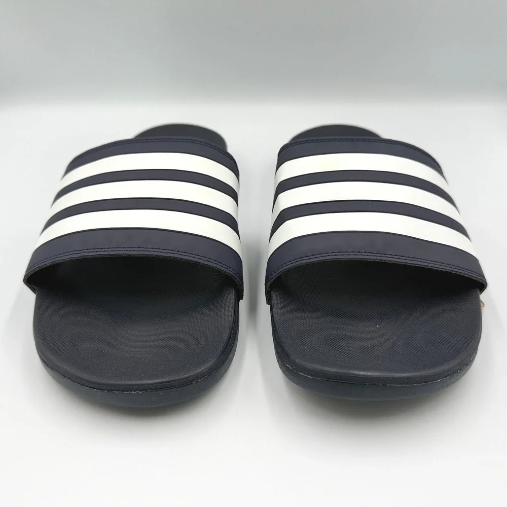 Adidas Adilette Comfort Slides Mens 10 Womens 11 Navy Blue GZ5892 Sandals *NEW*